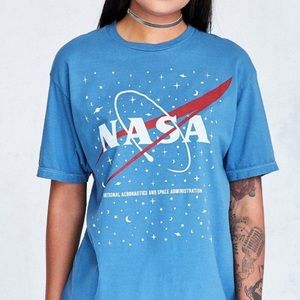 blue NASA shirt